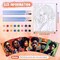 75 Pcs 15 Set Pre Drawn Canvas Kit for Painting Craft Sip and Paint Kit for Adults Cool Gentlemen and Lady Pre Printed Canvas Painting Favor for DIY Black History Month Gifts Adult's Date Party